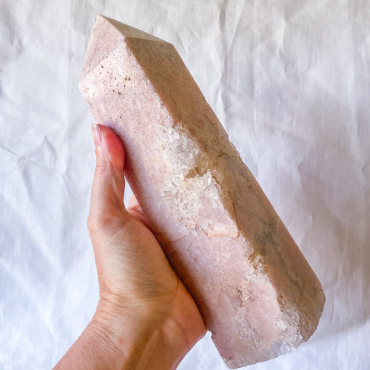 Pink Amethyst crystal generator tower 23cm 1.4kg