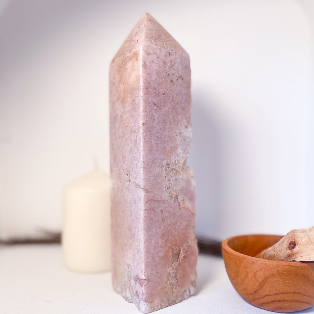 Pink Amethyst crystal generator tower 23cm 1.4kg