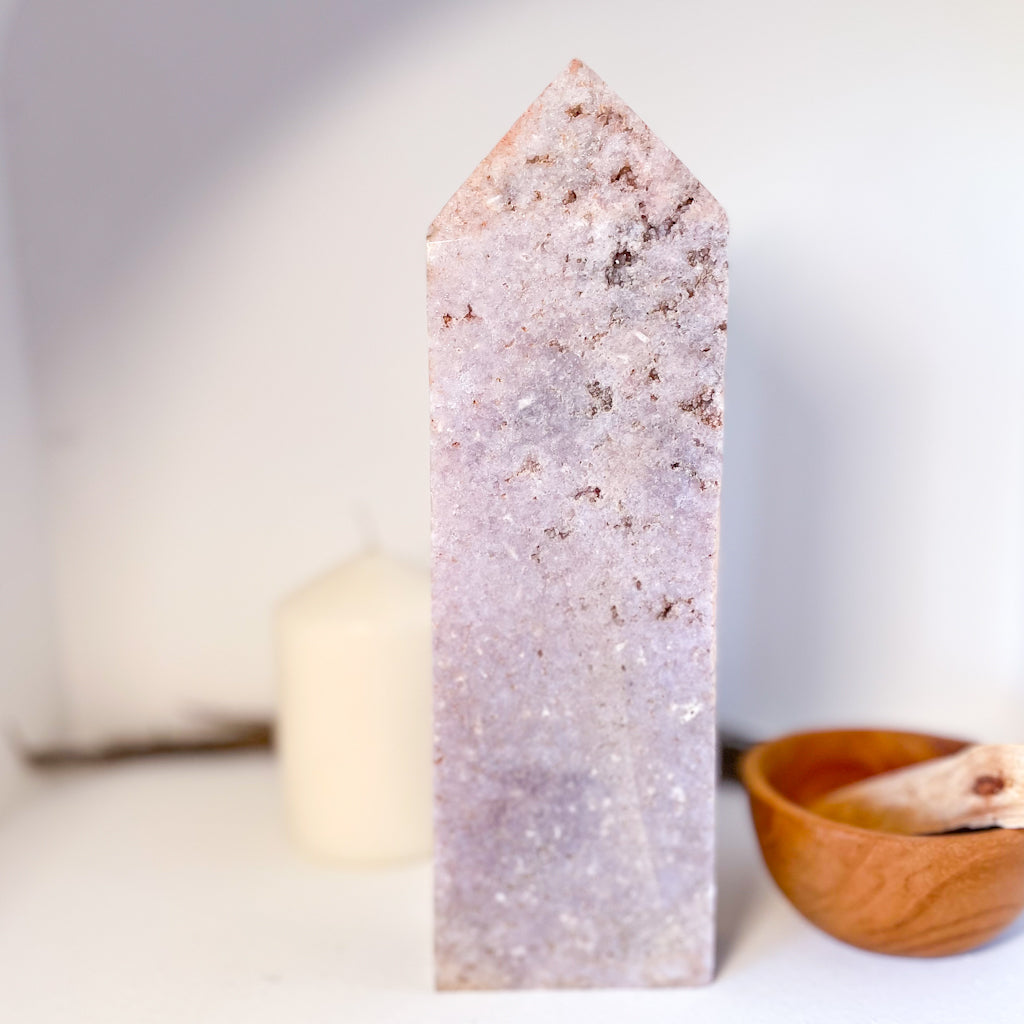 Pink Amethyst crystal generator tower 23cm 1.1kg