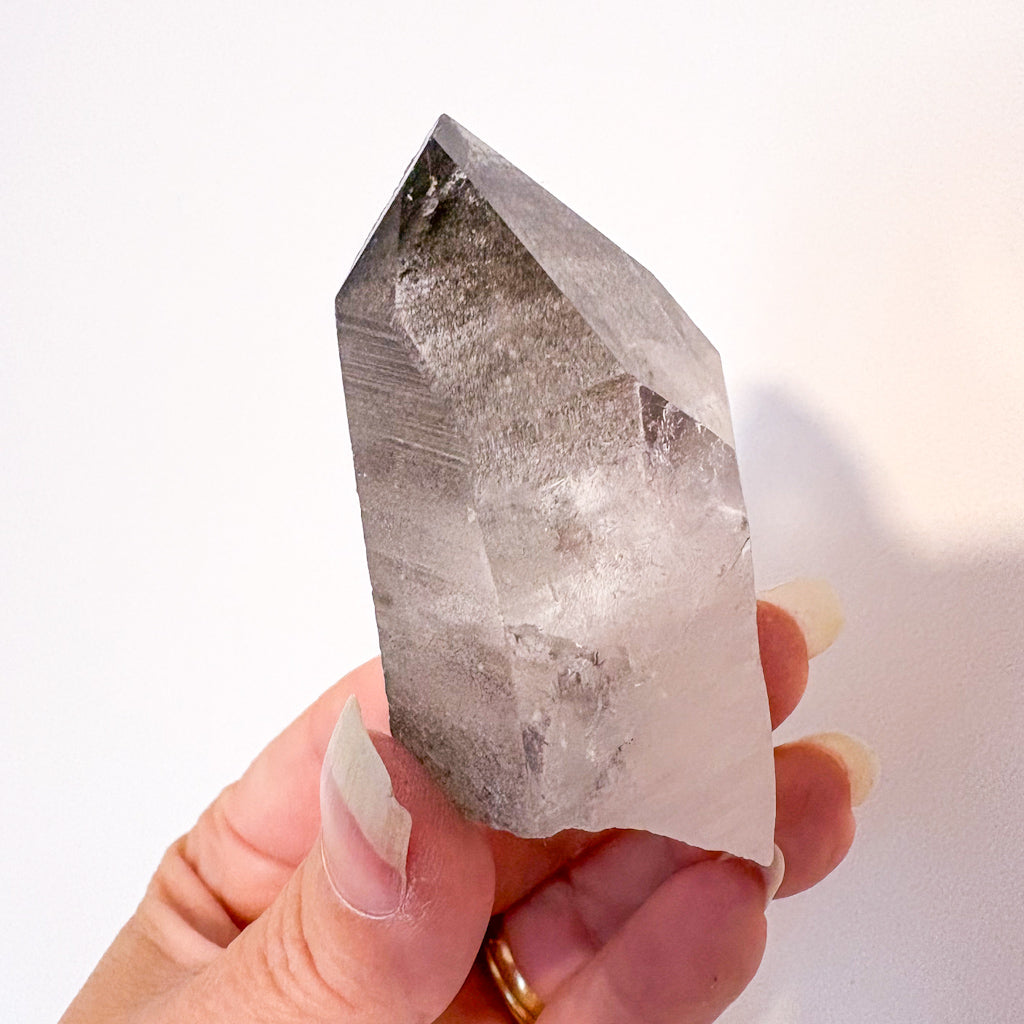 Lemurian seed phantom quartz A1 crystal point