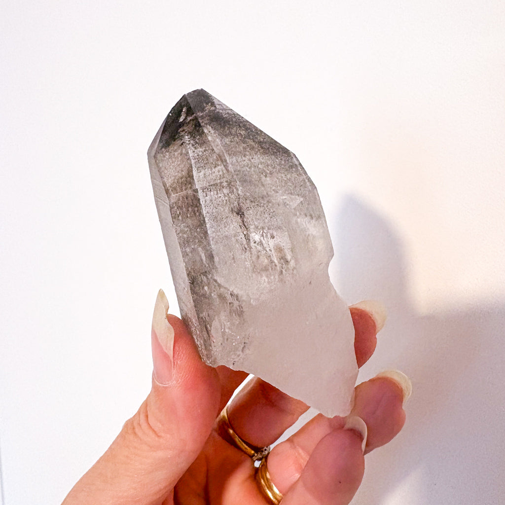Lemurian seed phantom quartz A1 crystal point