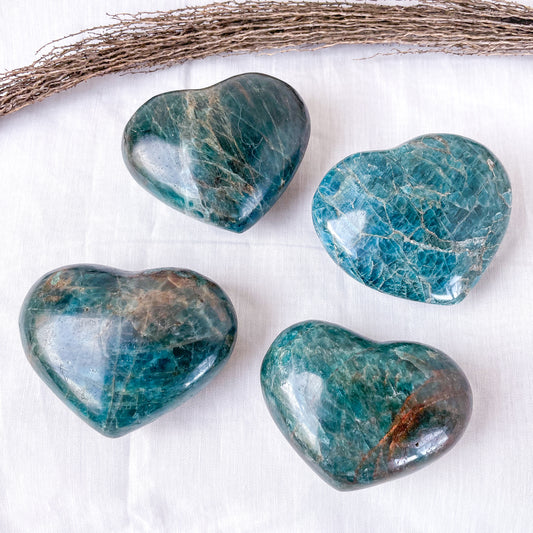 Apatite heart shaped crystal 8cm