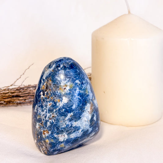 Dumortierite crystal freeform