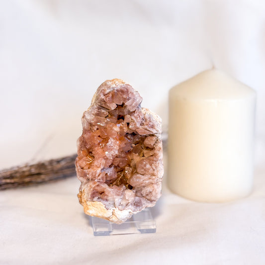 Pink Amethyst crystal cluster 200g