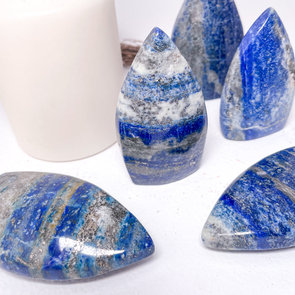 Lapis Lazuli crystal flame