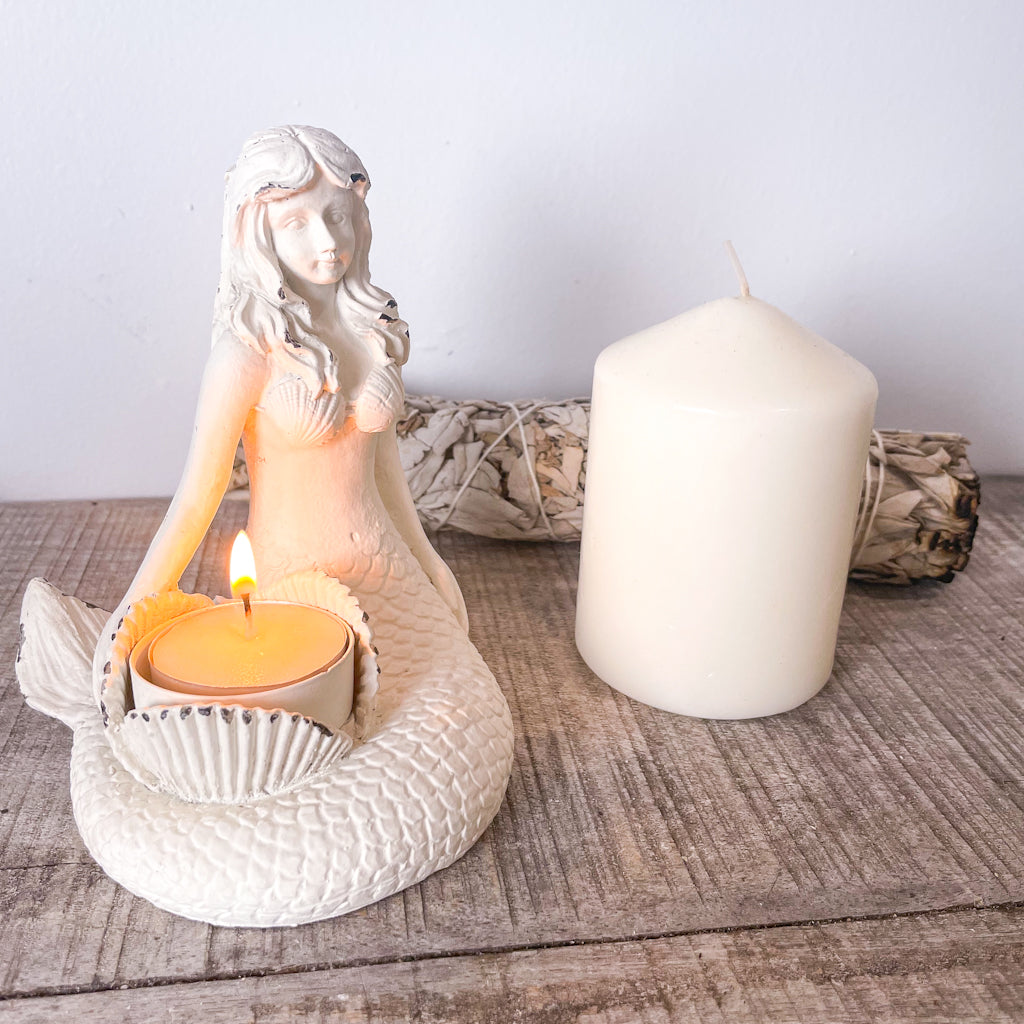 Mermaid candle holder
