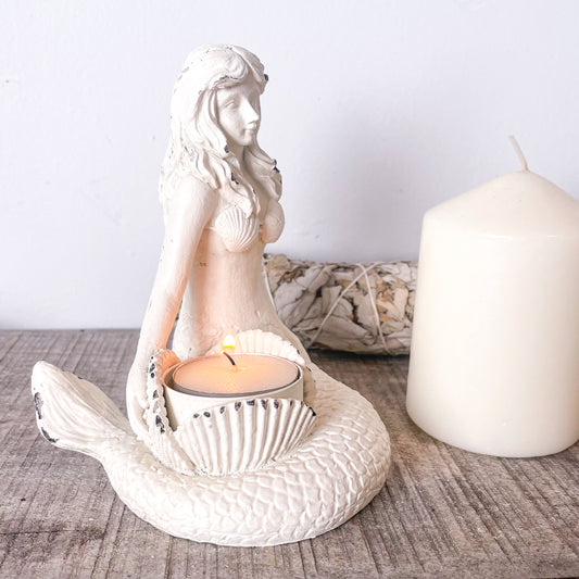 Mermaid candle holder