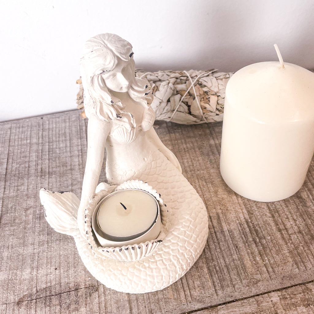 Mermaid candle holder