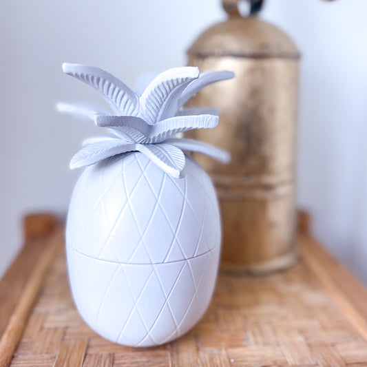 Pineapple jar with candle