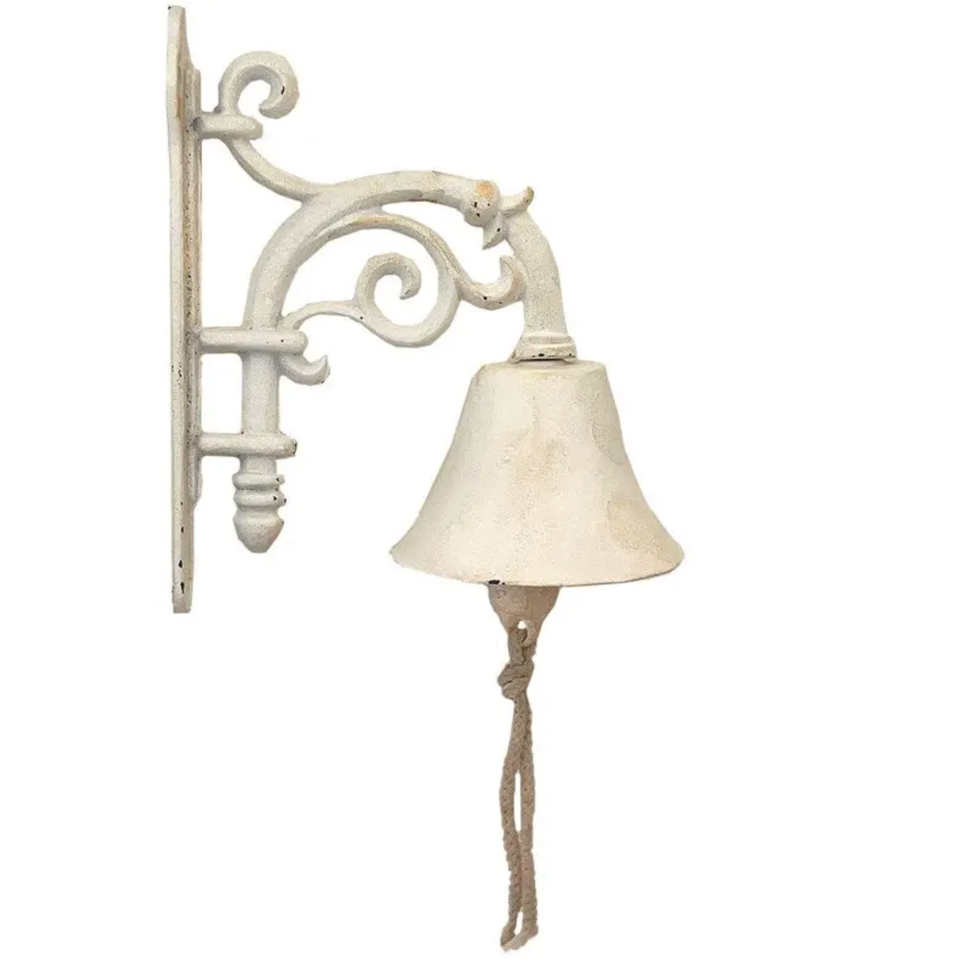 White washed antique style door bell