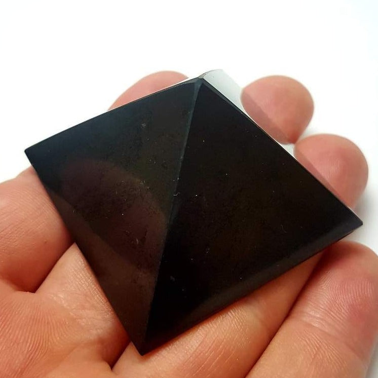 Shungite crystal pyramid