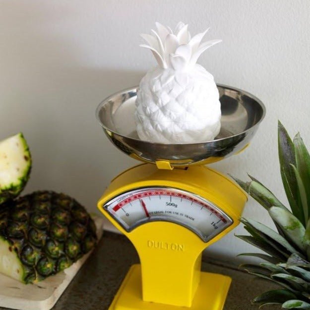Pineapple fine bone china trinket jar