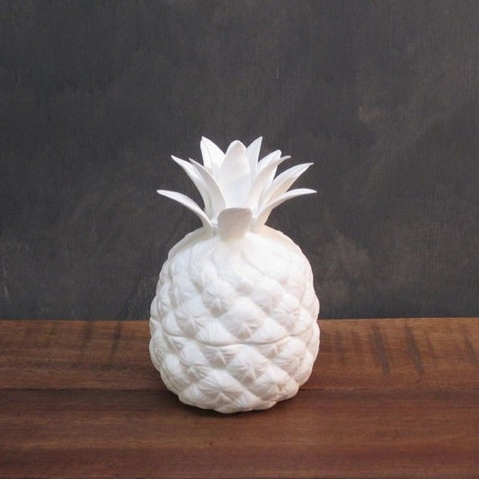 Pineapple fine bone china trinket jar