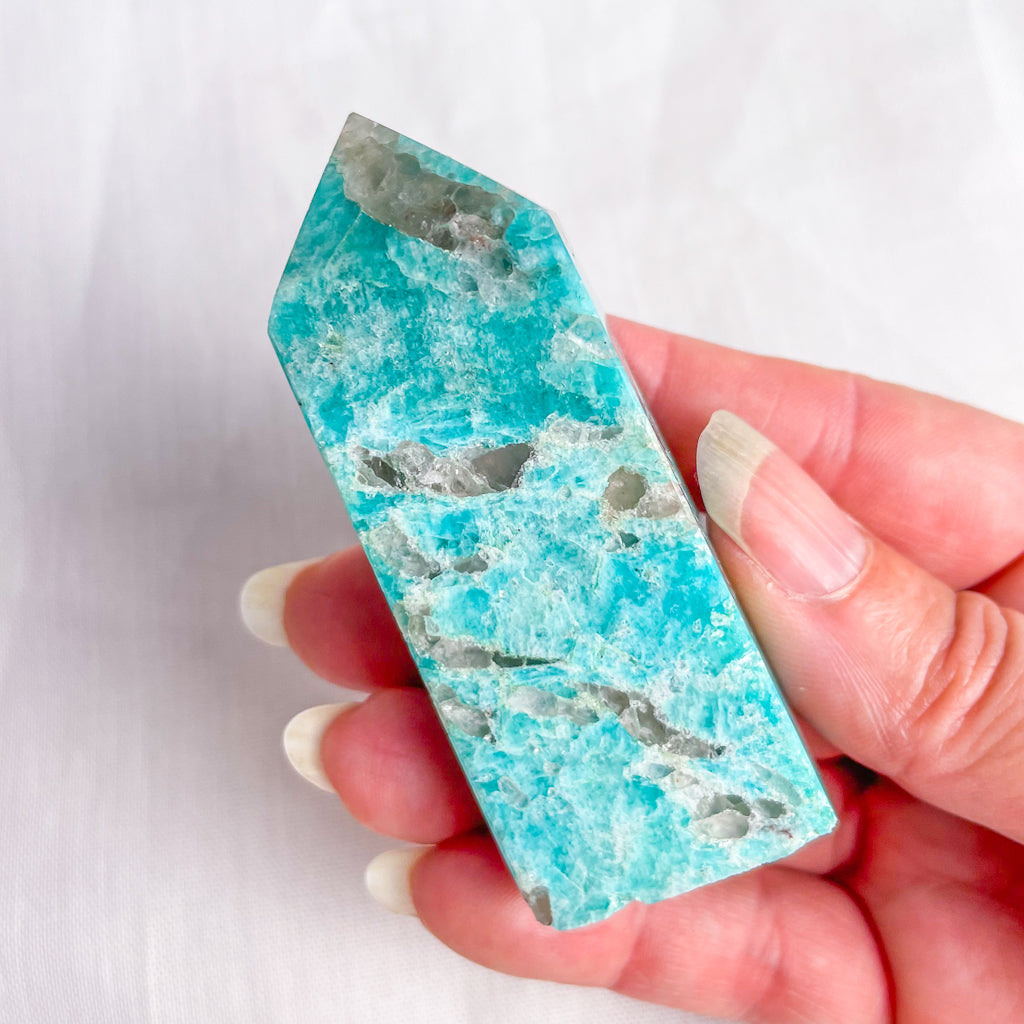 Amazonite crystal generator tower