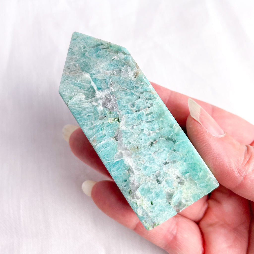 Amazonite crystal generator tower