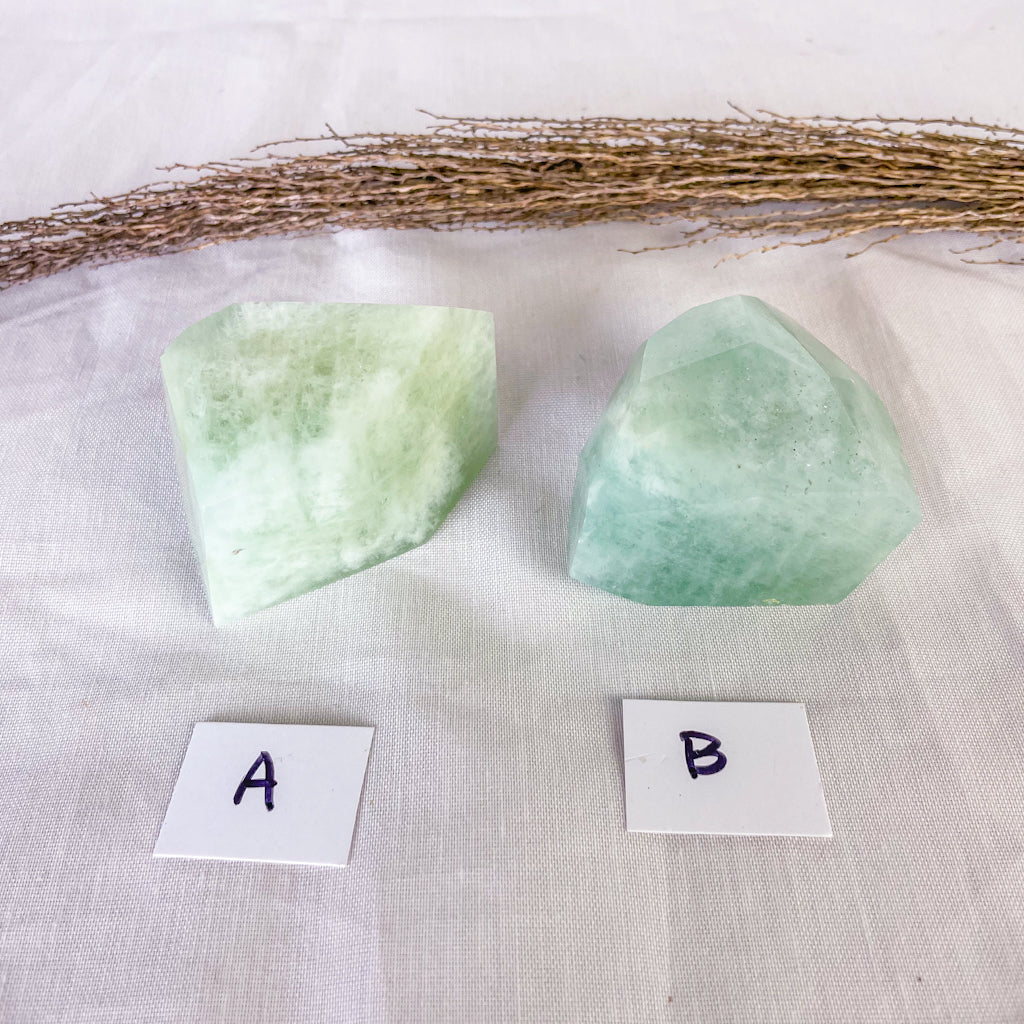 Aquamarine crystal polished shape