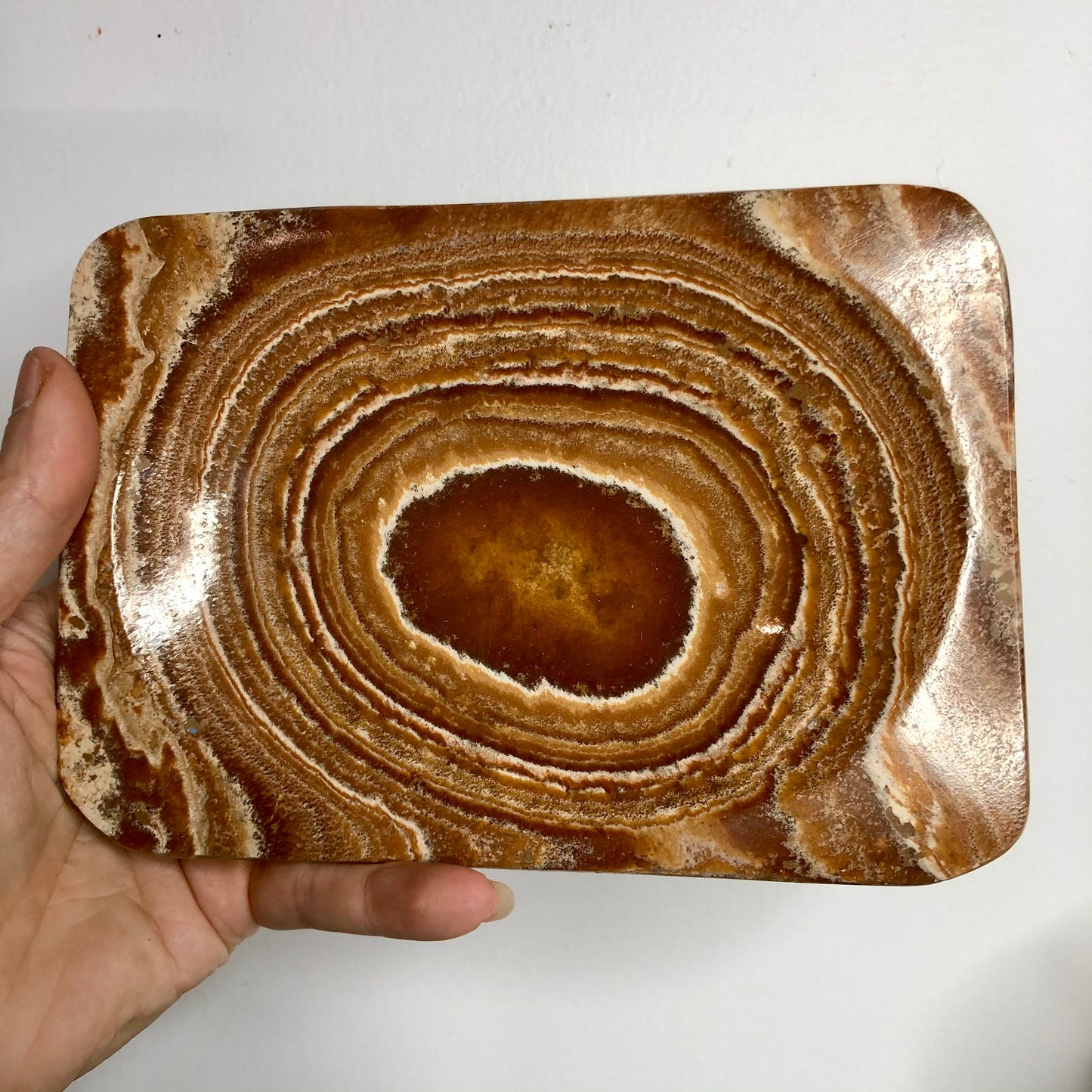 Aragonite crystal platter tray D
