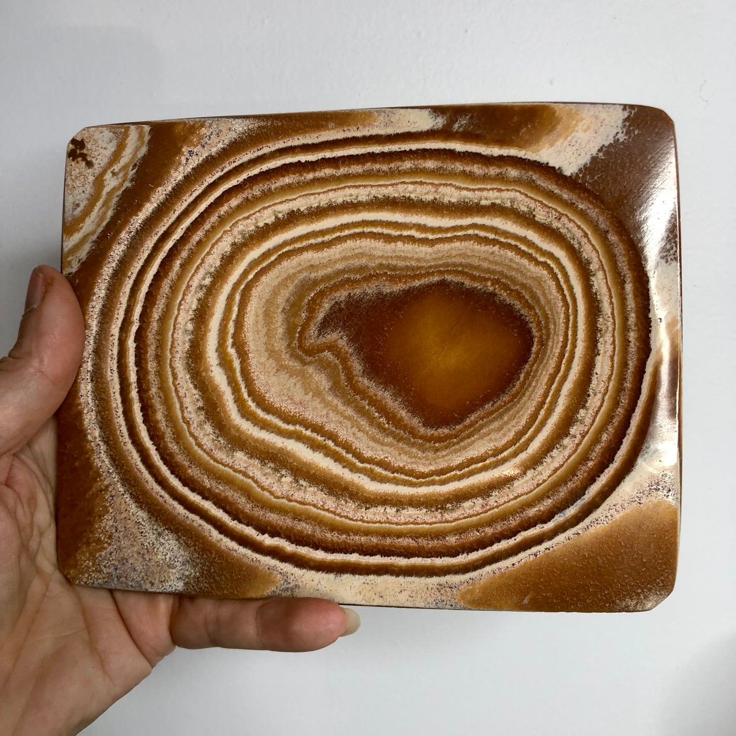 Aragonite crystal platter tray B