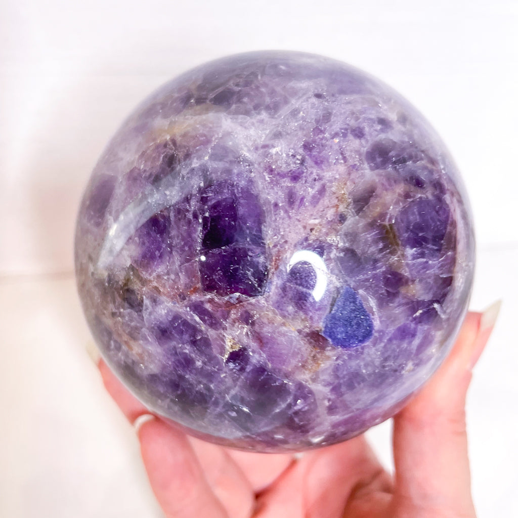 Amethyst A grade crystal sphere XL 1kg