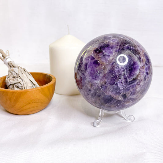 Amethyst A grade crystal sphere XL 1kg