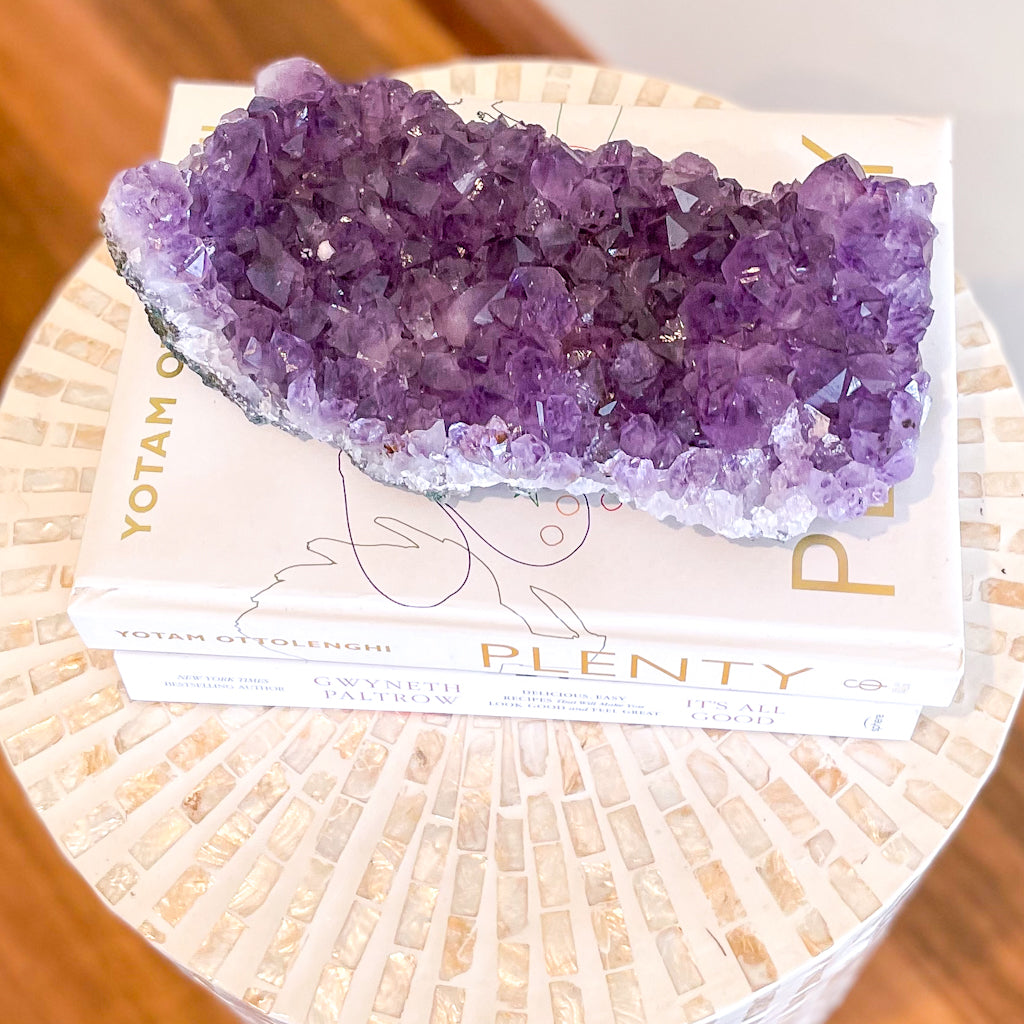 Amethyst A grade crystal cluster XL