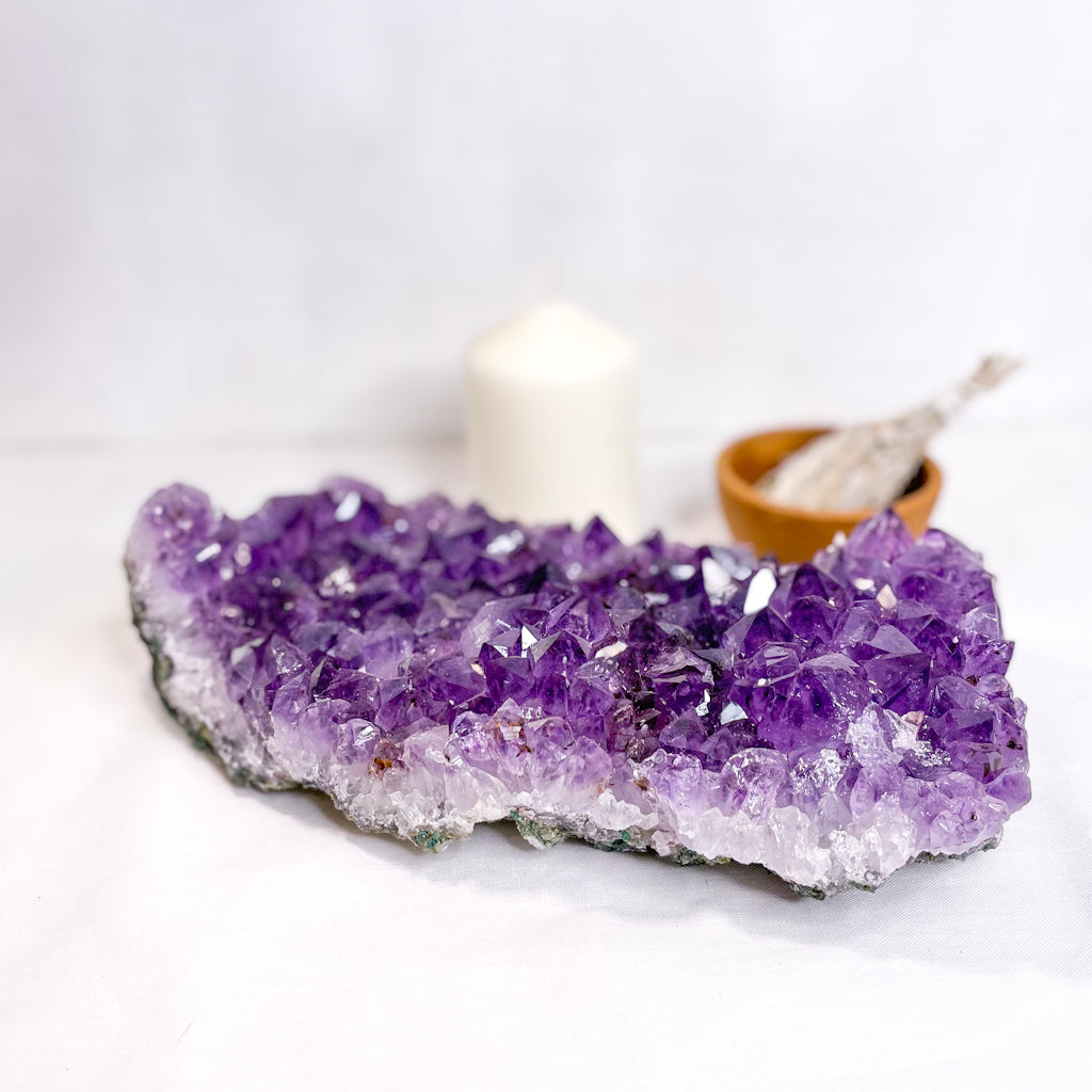 Amethyst A grade crystal cluster XL