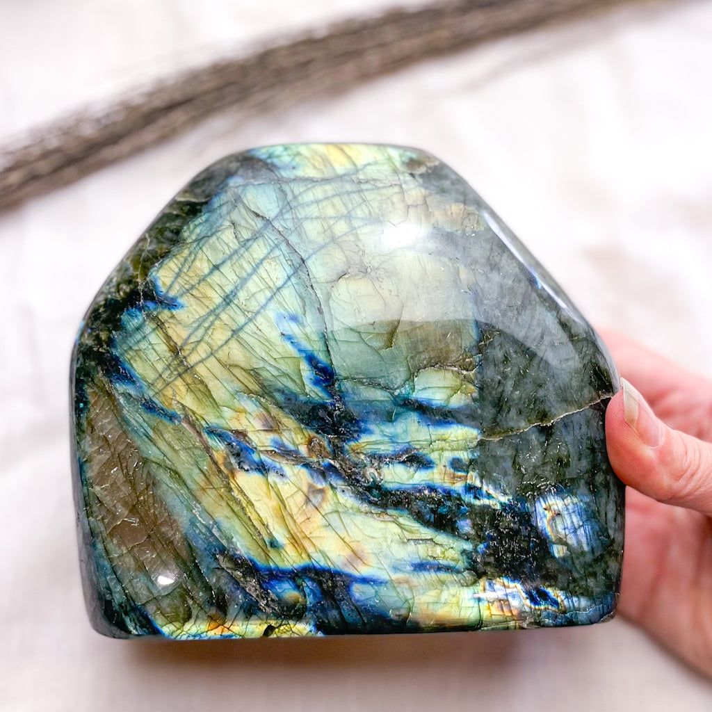 Labradorite crystal freeform bookend 2.4kg