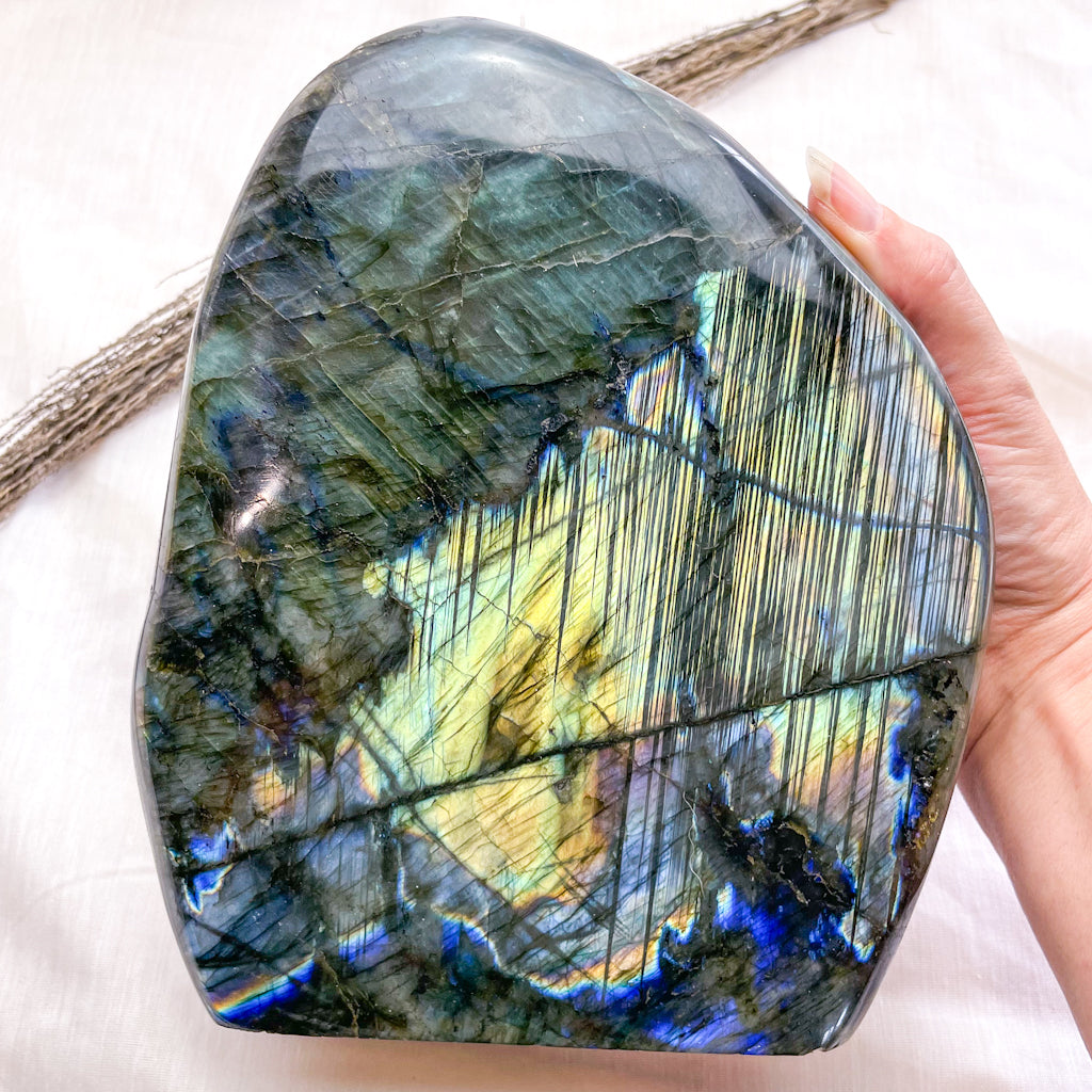 Labradorite crystal freeform bookend 4kg