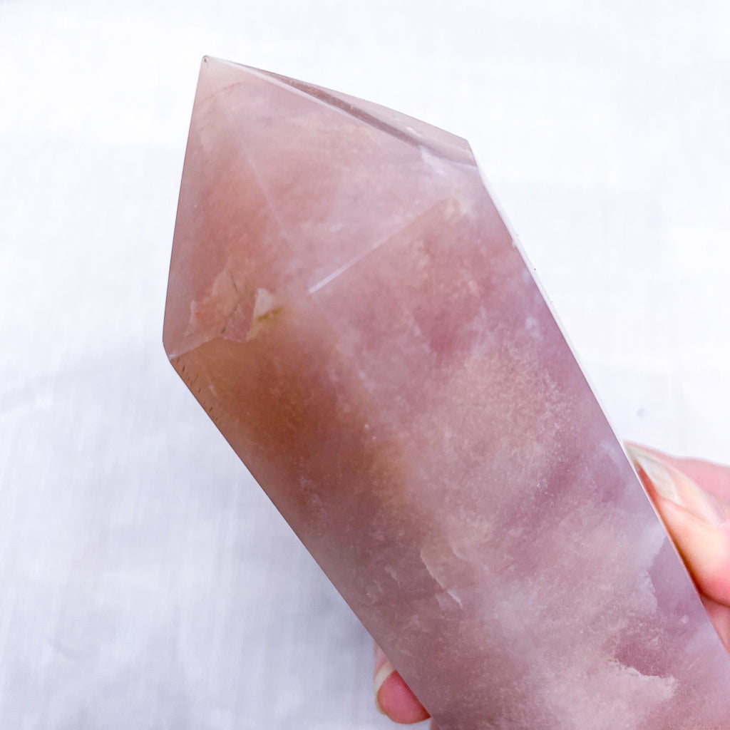 Pink Aventurine crystal generator point tower XL
