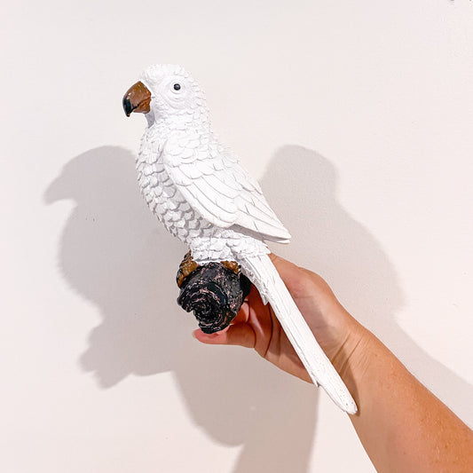 White bird wall hanging hook