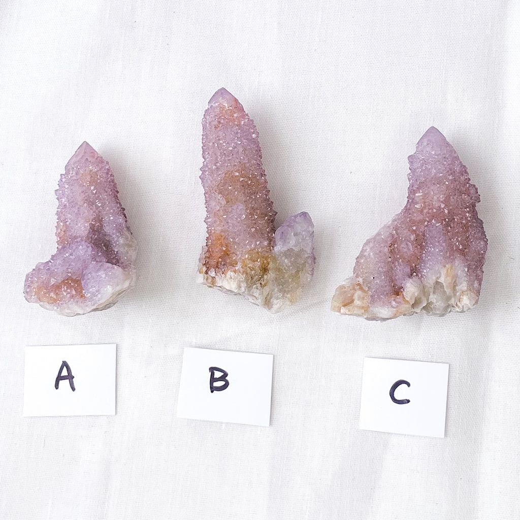 Spirit quartz Amethyst cluster crystal cactus