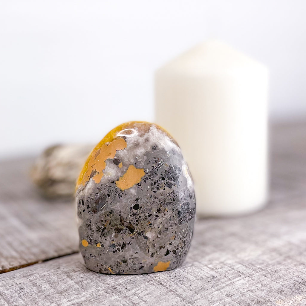 Bumblebee Eclipse jasper polished crystal freeform 7