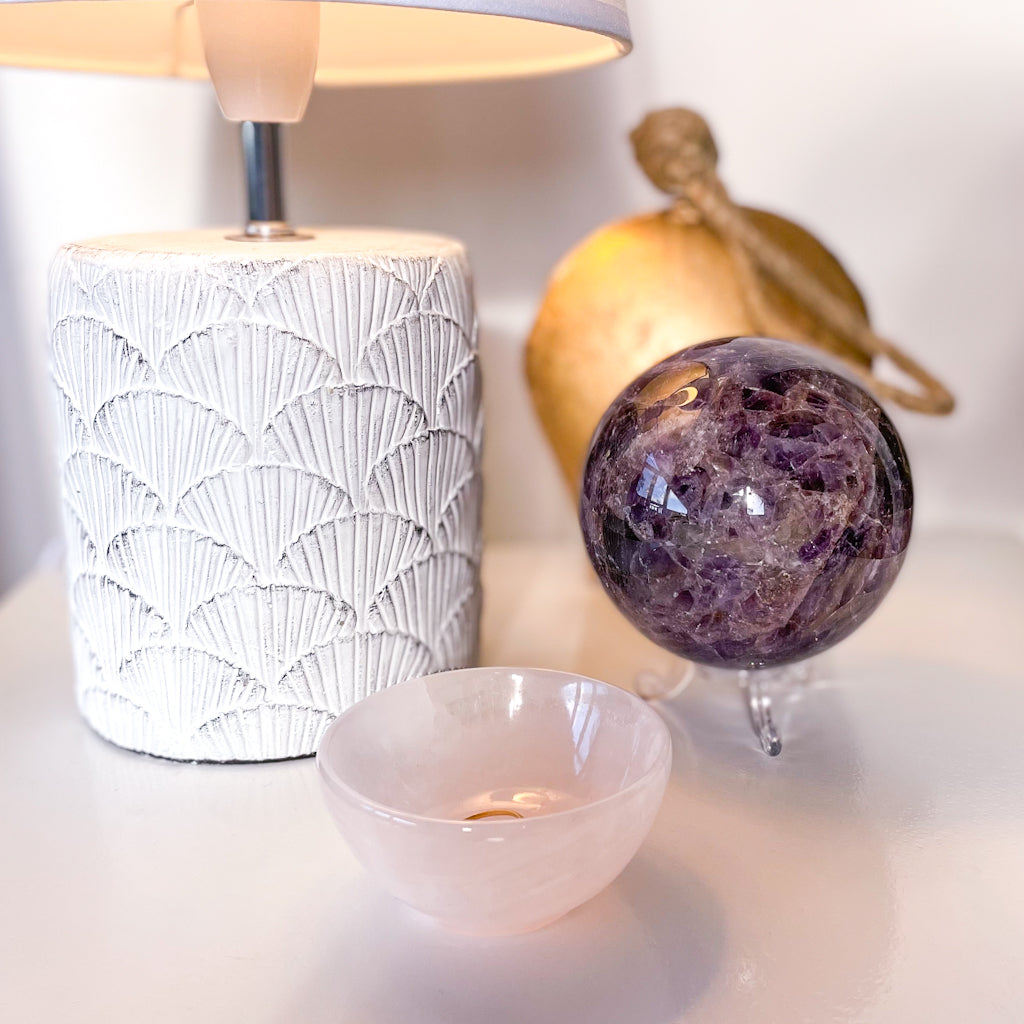Amethyst A grade crystal sphere XL 1kg
