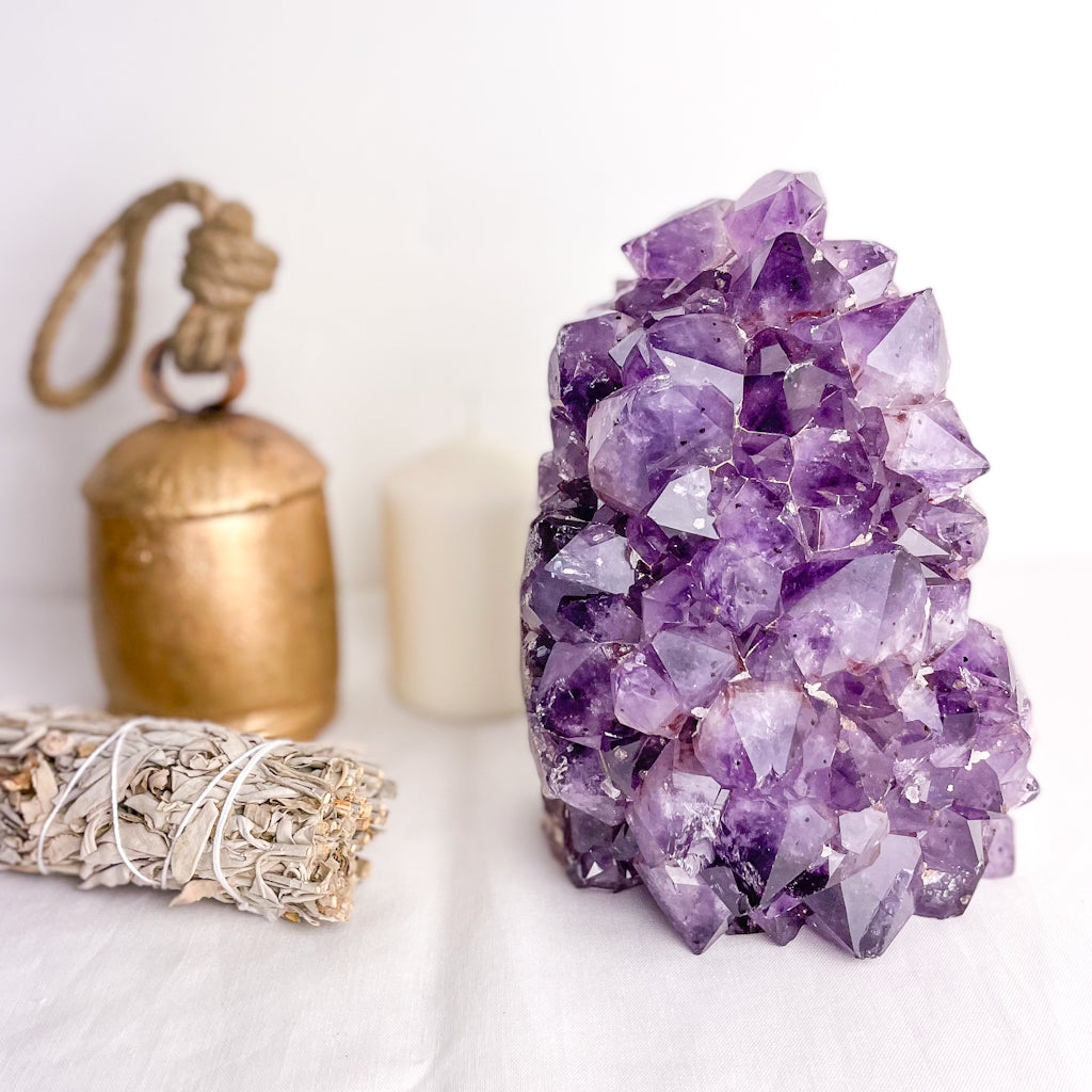 Amethyst crystal cluster lamp 3kg XL