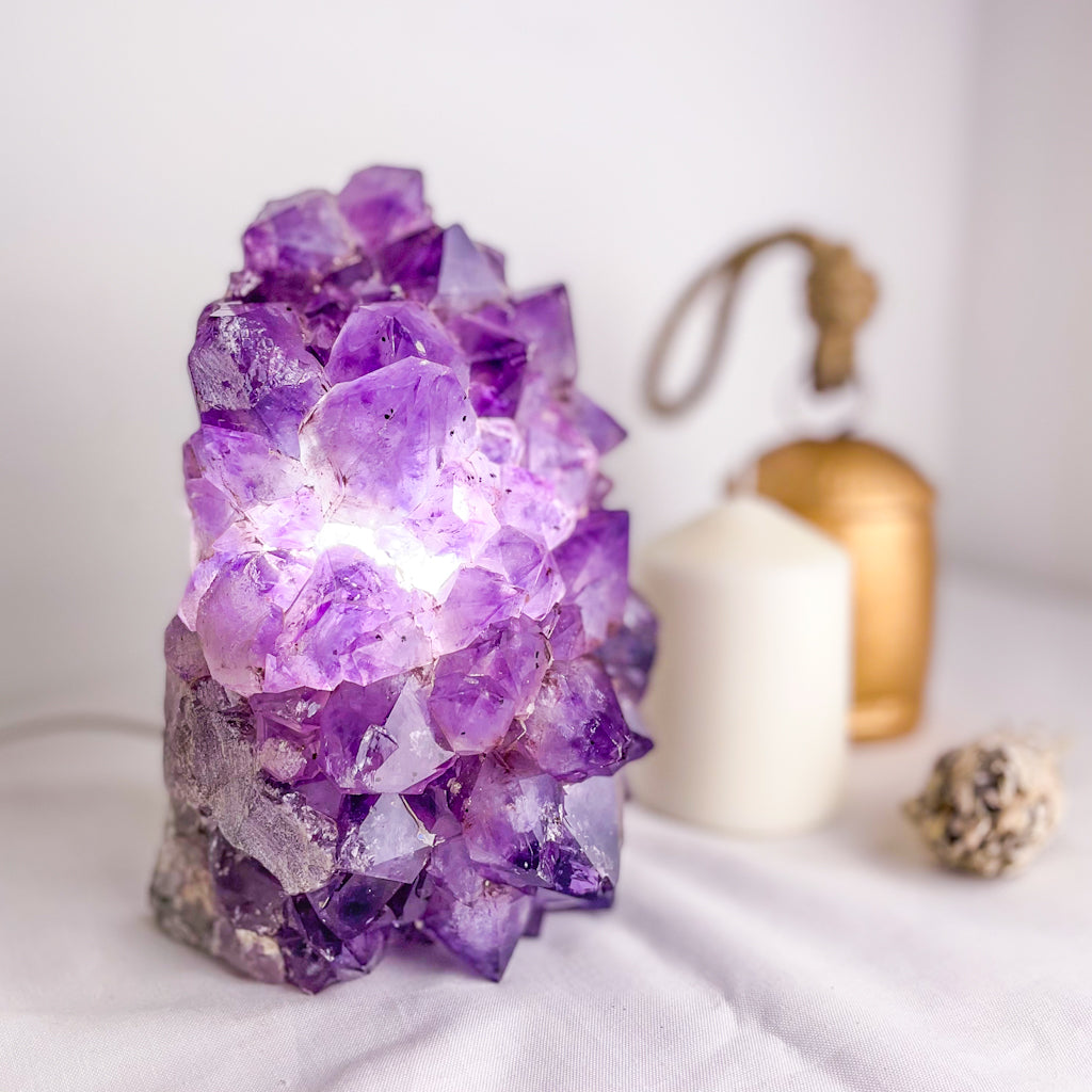 Amethyst crystal cluster lamp 3kg XL