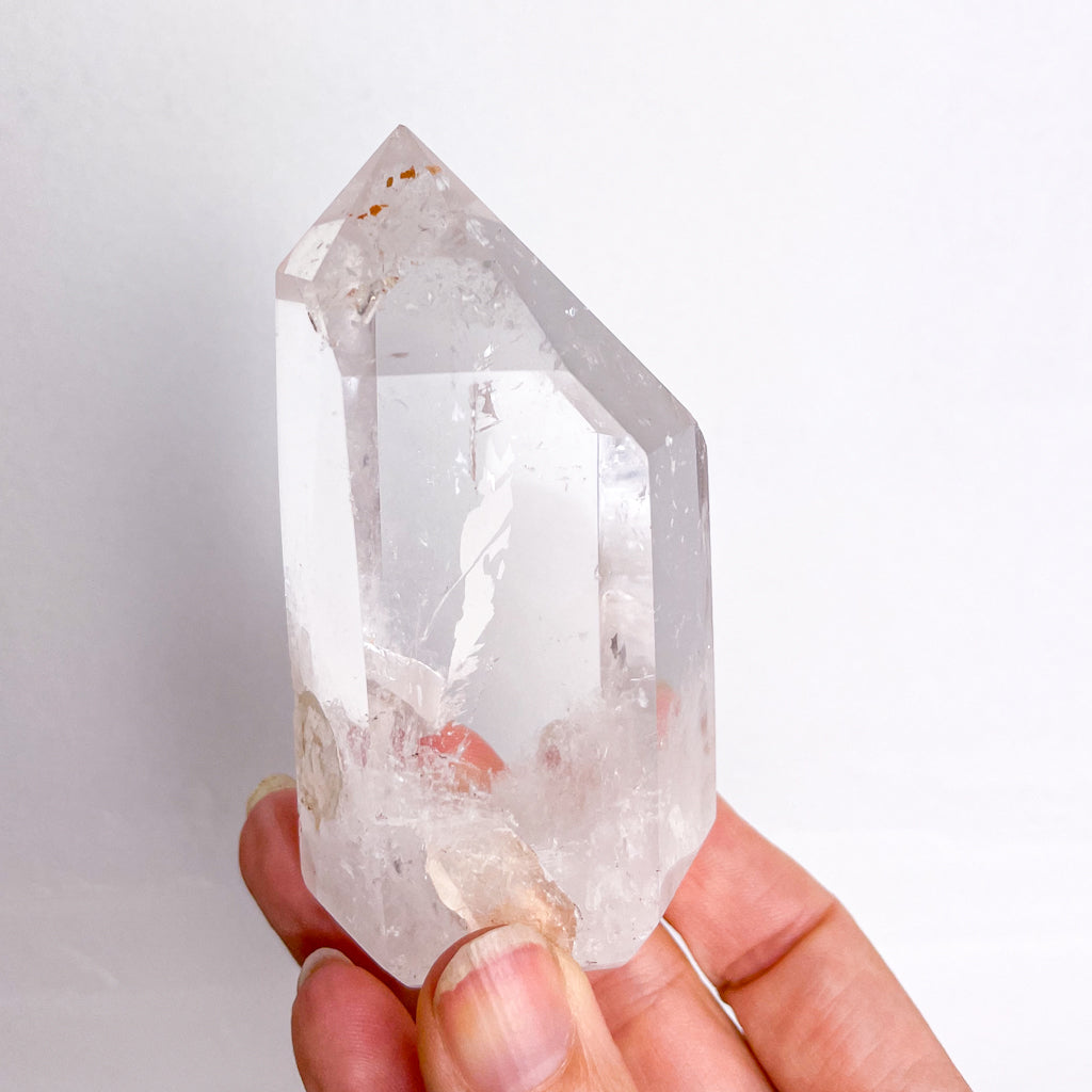 Clear quartz crystal point generator tower 210g