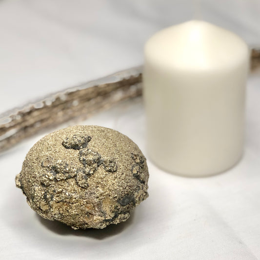 Pyrite + Sphalerite cluster crystal egg