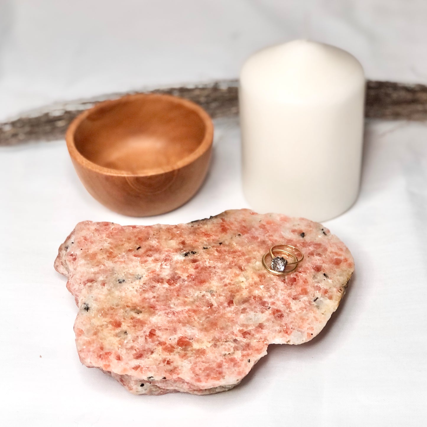 Sunstone A grade crystal slab XL