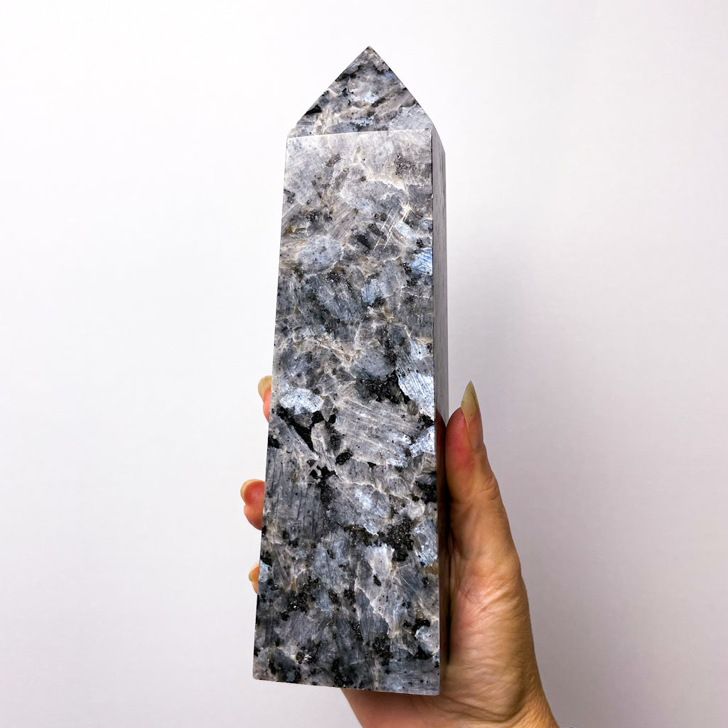 Larvikite crystal tower pillar 900g XXL