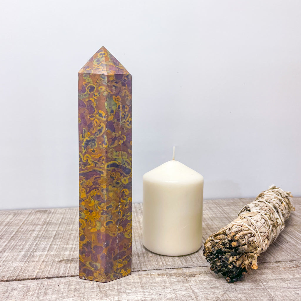 Ajooba Jasper crystal pillar tower 1kg XL