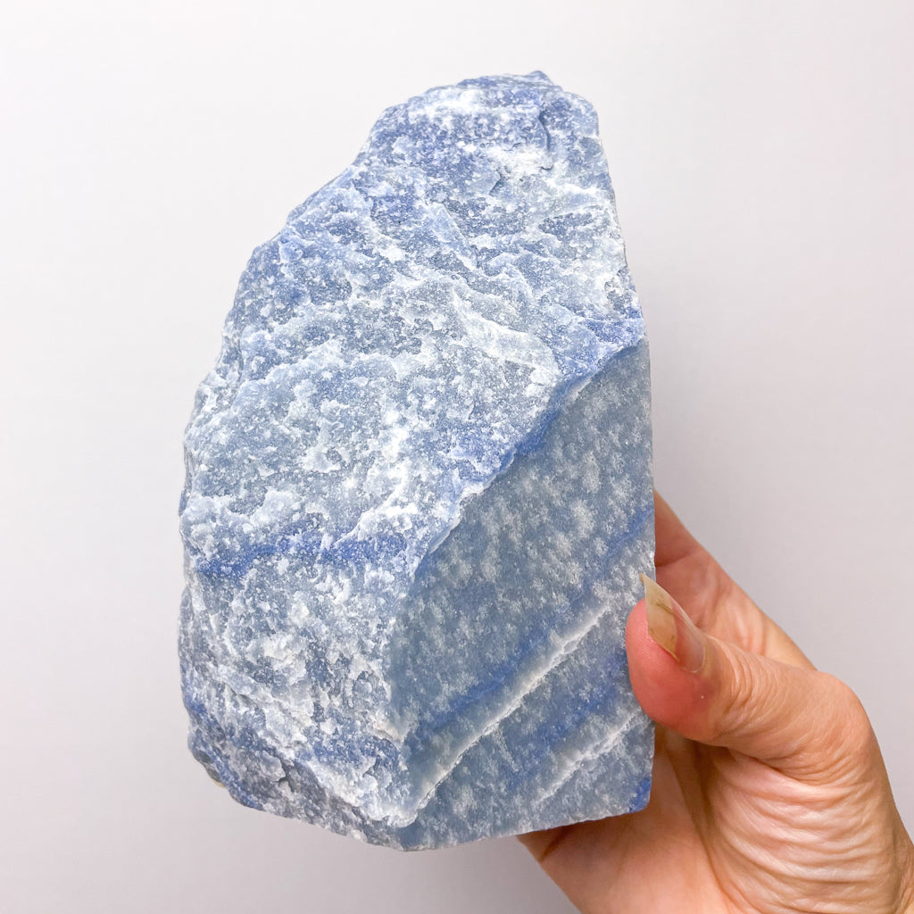 Blue aventurine crystal polished bookends 1.85kg