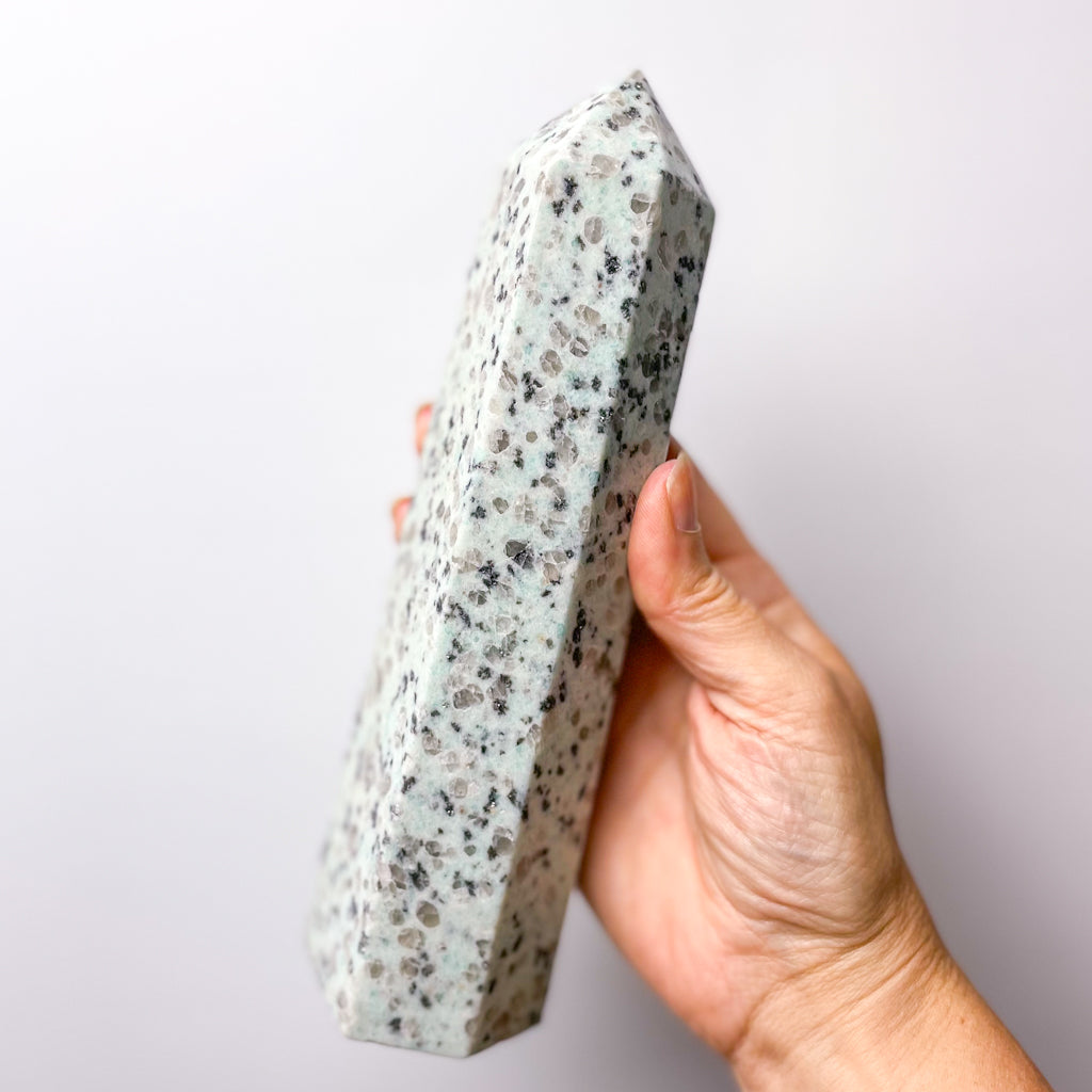 Kiwi Jasper crystal pillar tower 850g XL