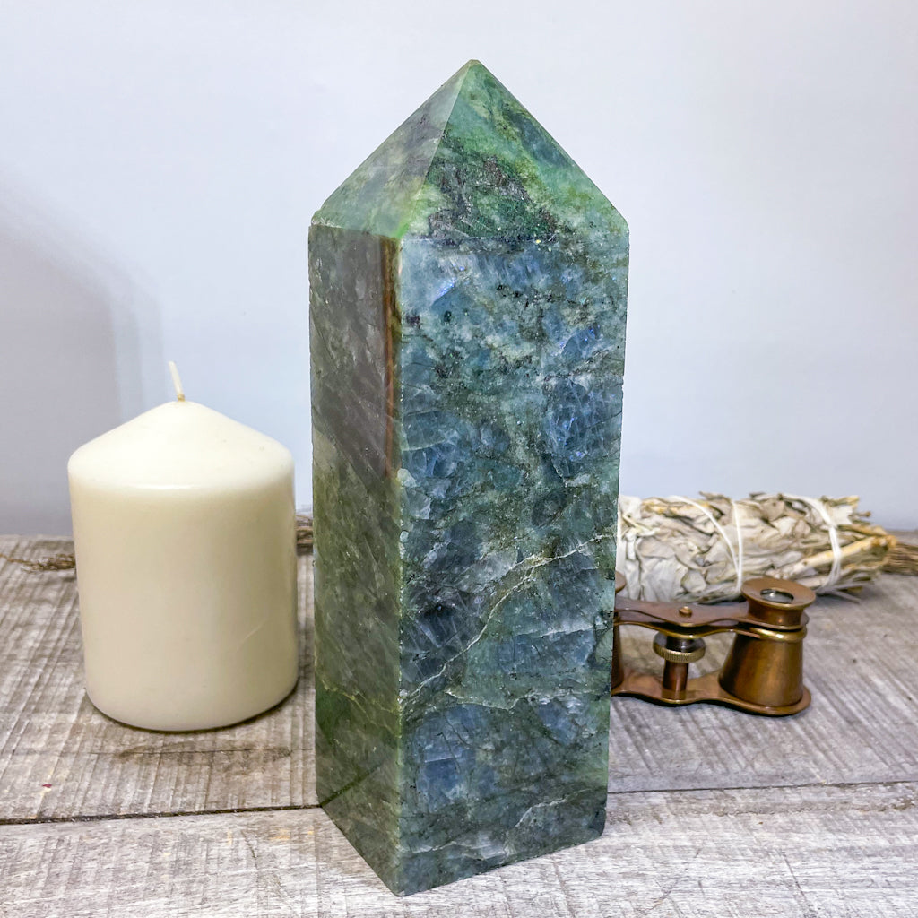 Labradorite polished crystal point tower 1.5kg XXL