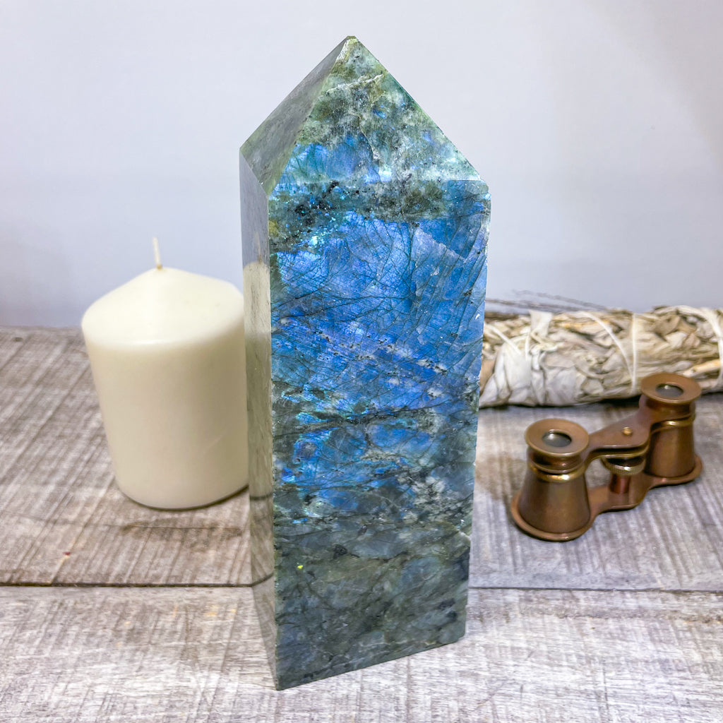 Labradorite polished crystal point tower 1.5kg XXL