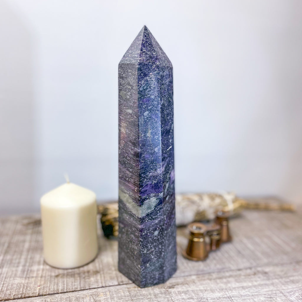 Charoite crystal pillar tower 2kg XXL