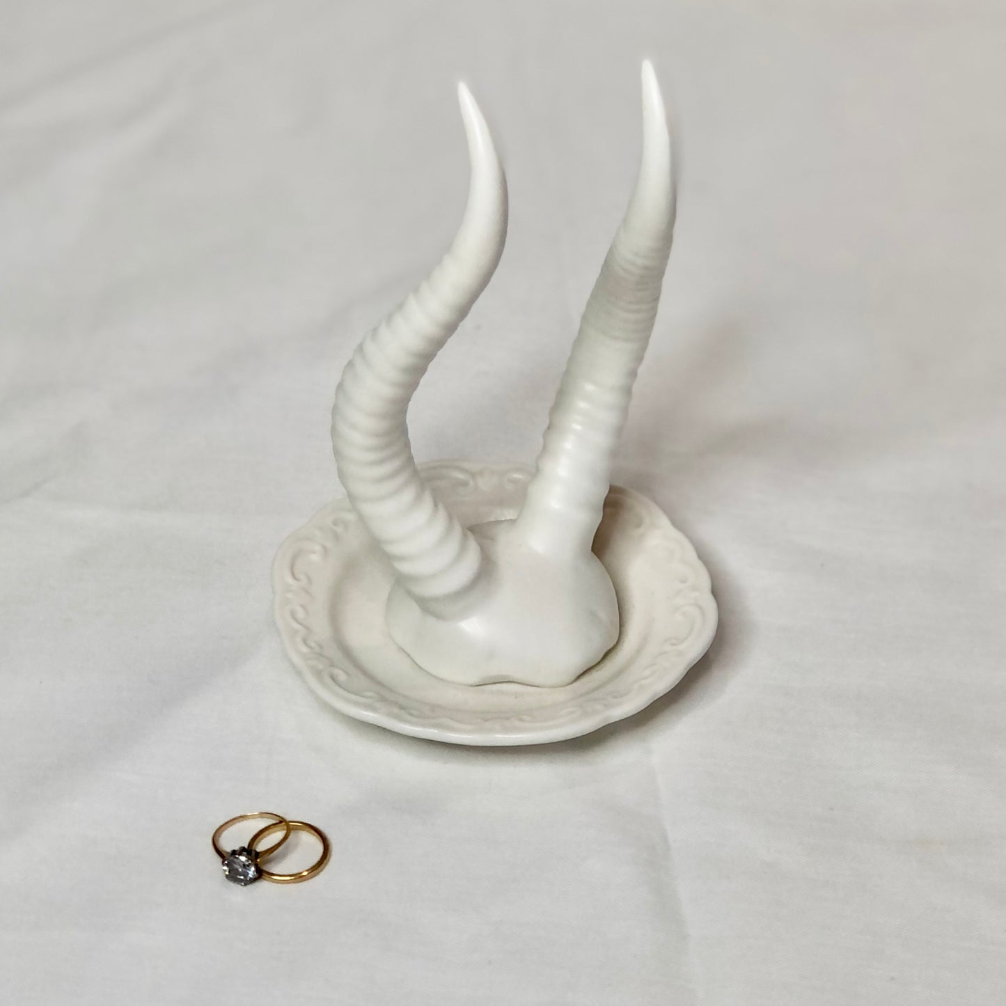 Royal deer antler jewellery holder dish