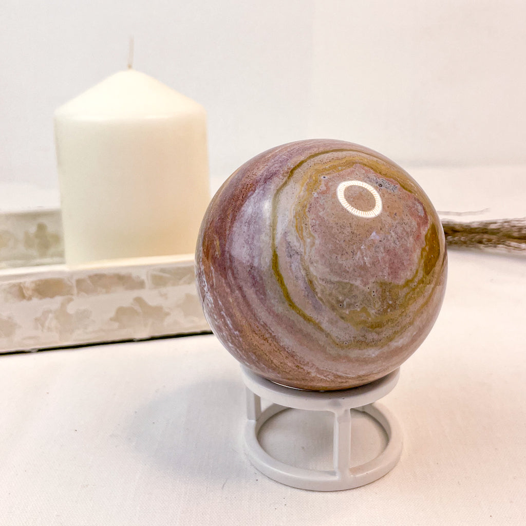 Ocean jasper crystal sphere