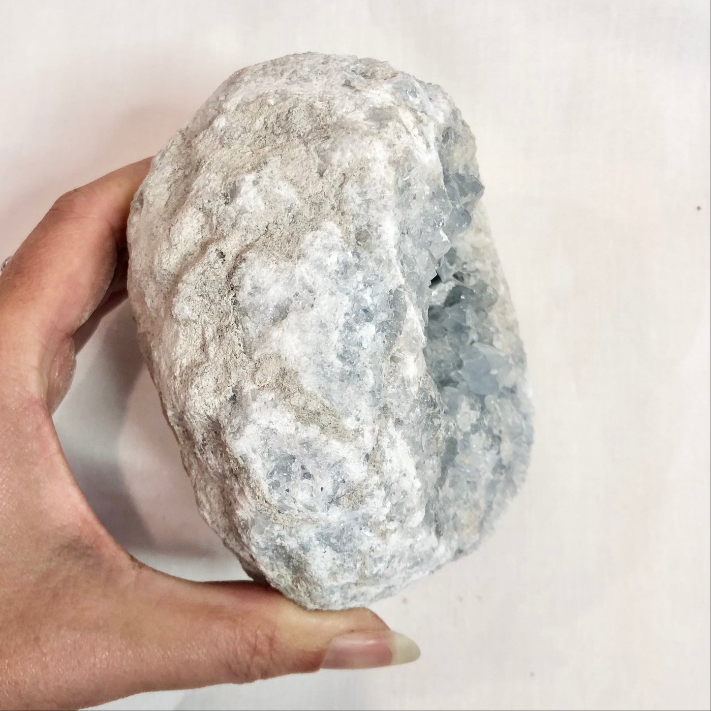 Celestite geode cluster crystal cave XL
