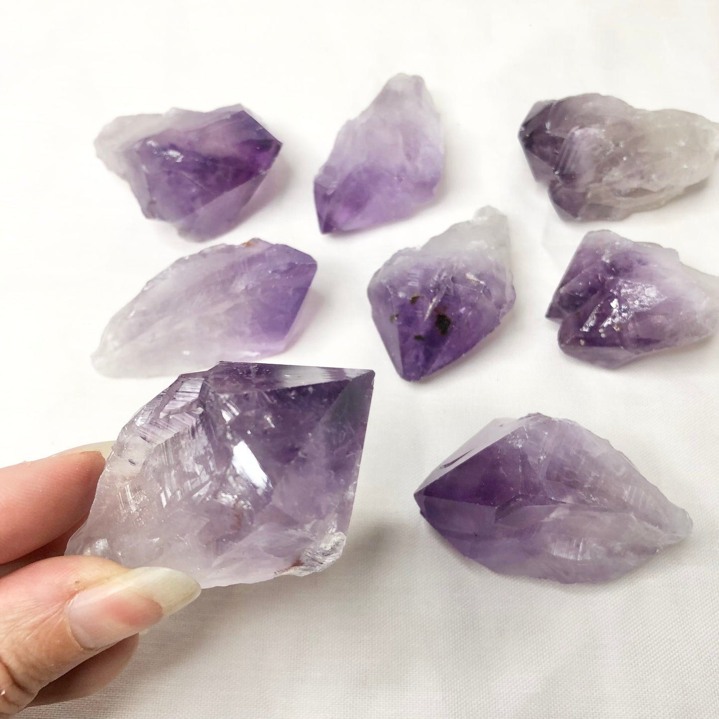 Amethyst A grade crystal natural point