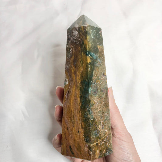 Ocean jasper crystal generator 17cm